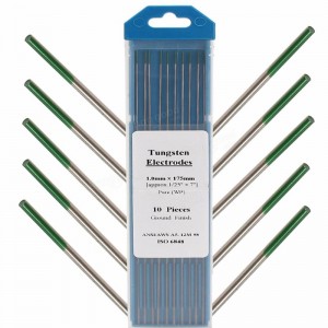 Elettrodo di tungsteno puro WP per saldatura TIG